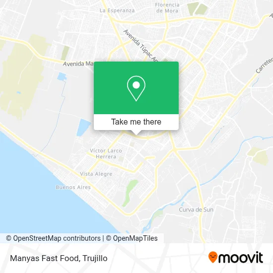 Manyas Fast Food map