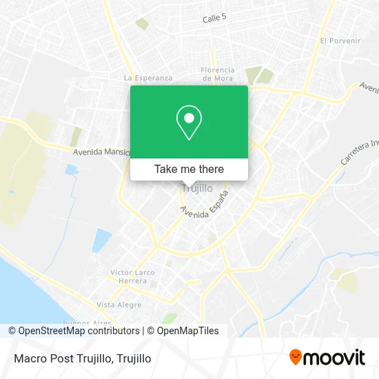 Macro Post Trujillo map
