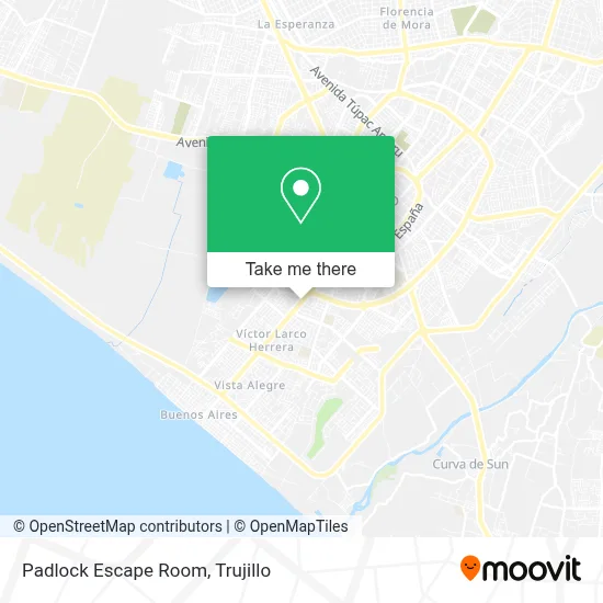Padlock Escape Room map