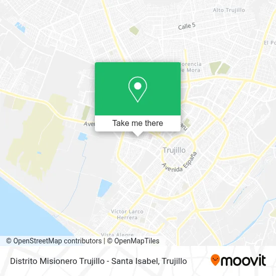 Distrito Misionero Trujillo - Santa Isabel map