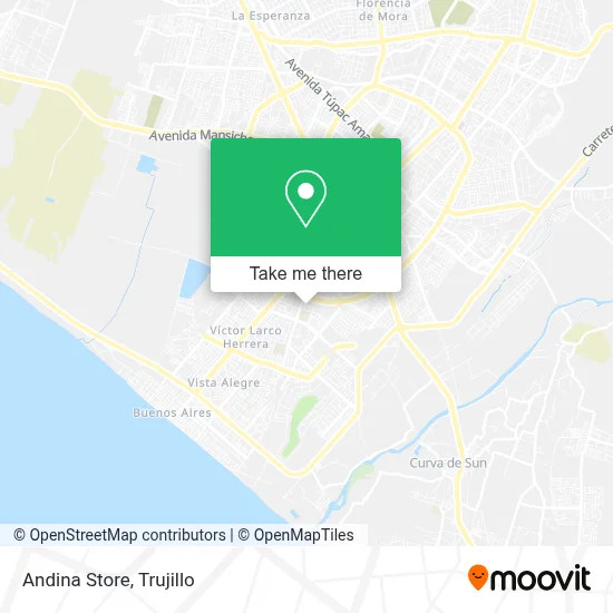 Andina Store map