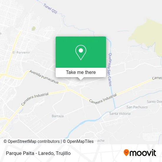Parque Paita - Laredo map