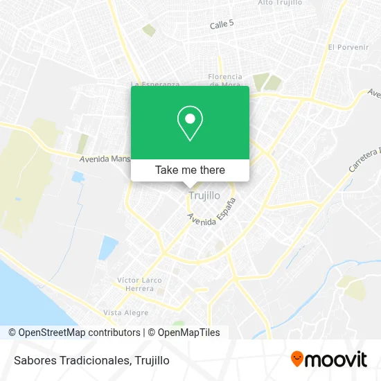 Sabores Tradicionales map