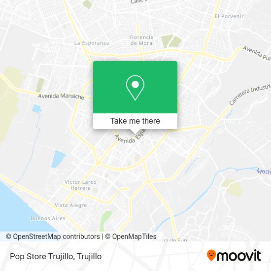 Pop Store Trujillo map