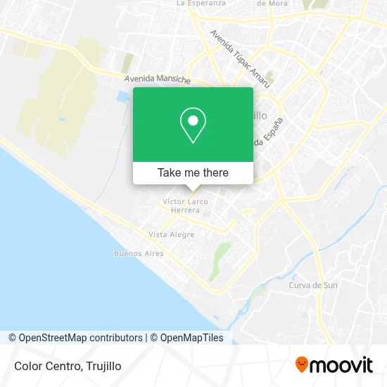 Color Centro map