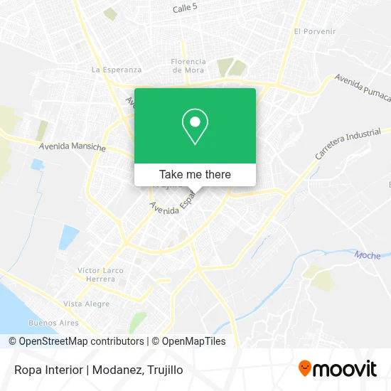 Ropa Interior | Modanez map