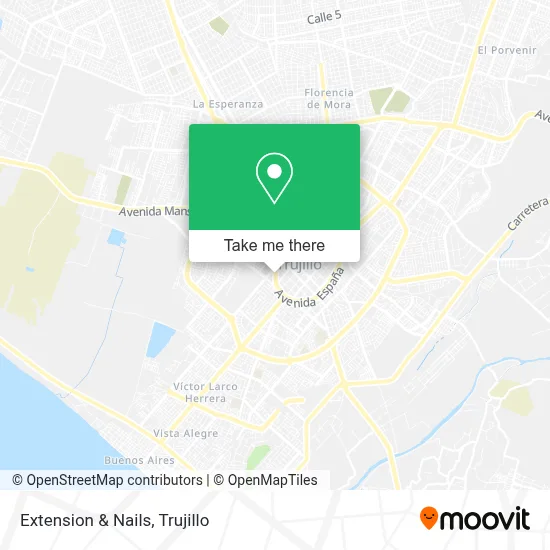 Extension & Nails map