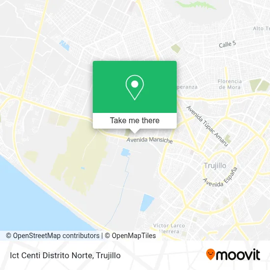 Ict Centi Distrito Norte map