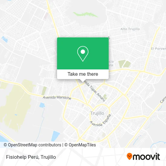 Fisiohelp Perú map