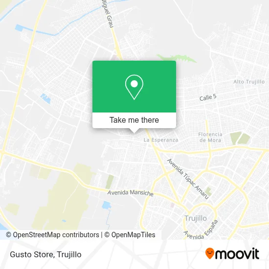 Gusto Store map