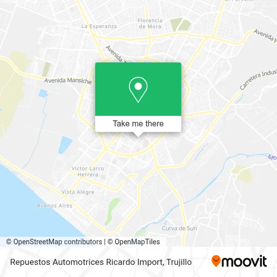 Repuestos Automotrices Ricardo Import map