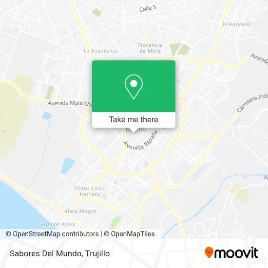 Sabores Del Mundo map