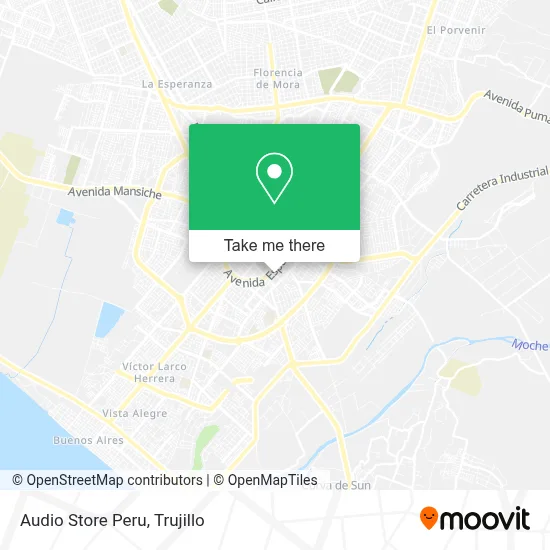 Audio Store Peru map