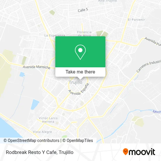 Rodbreak Resto Y Cafe map