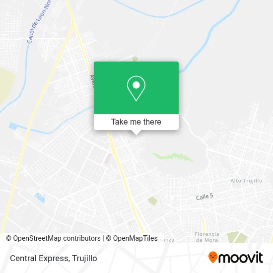 Central Express map