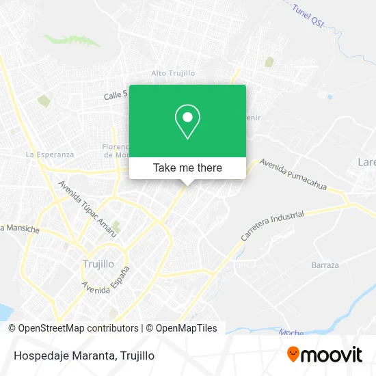 Hospedaje Maranta map