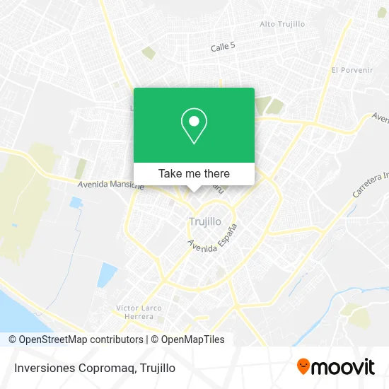 Inversiones Copromaq map