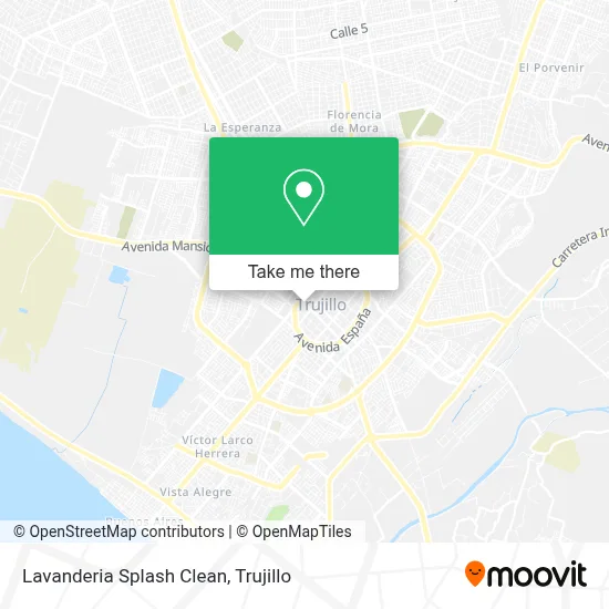 Lavanderia Splash Clean map