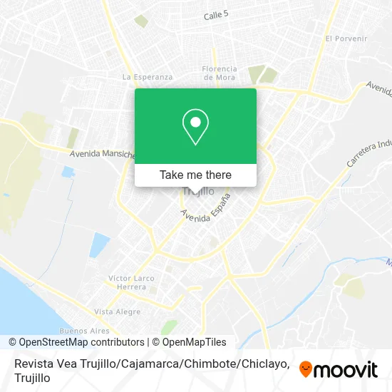 Revista Vea  Trujillo / Cajamarca / Chimbote / Chiclayo map