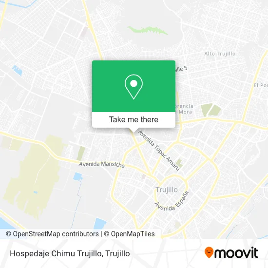 Hospedaje Chimu Trujillo map