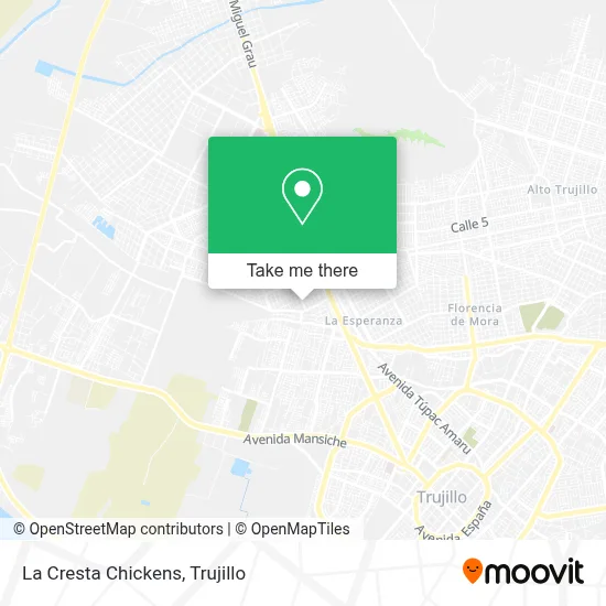 La Cresta Chickens map
