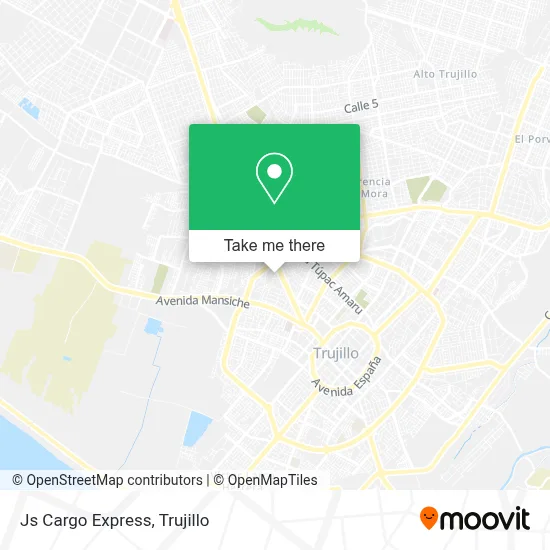 Js Cargo Express map
