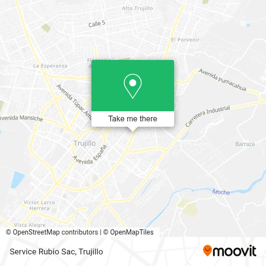 Service Rubio Sac map