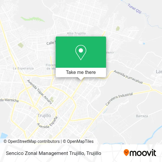 Sencico Zonal Management Trujillo map