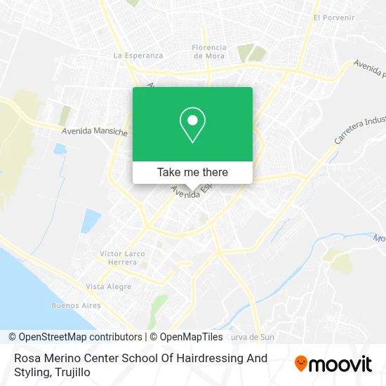 Rosa Merino Center School Of Hairdressing And Styling map