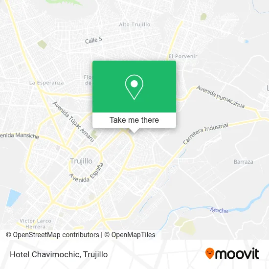 Hotel Chavimochic map