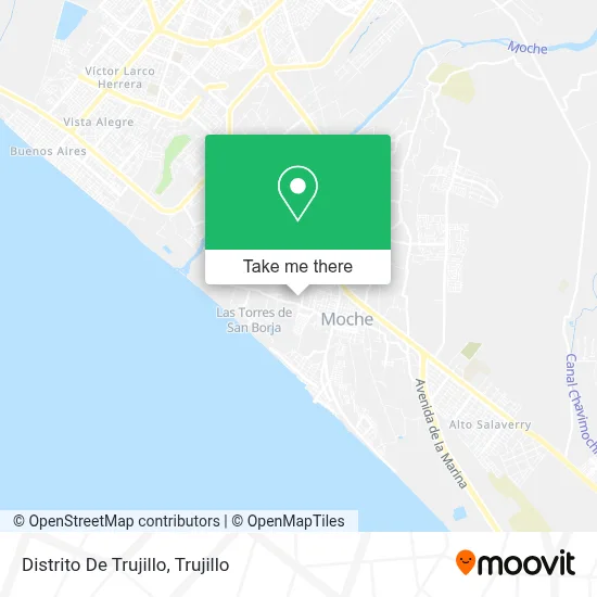 Distrito De Trujillo map