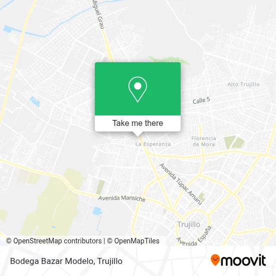 Bodega Bazar Modelo map