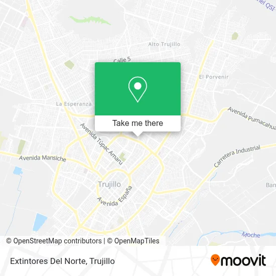Extintores Del Norte map