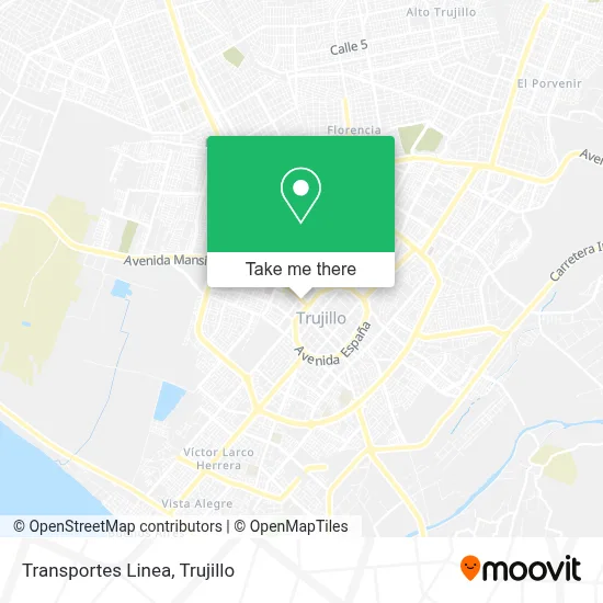 Transportes Linea map