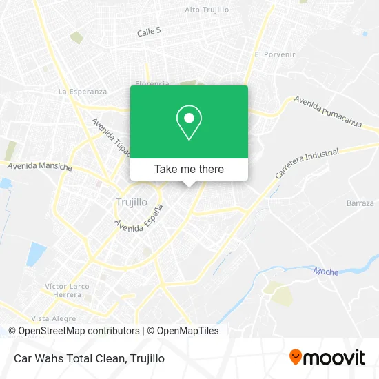 Car Wahs Total Clean map