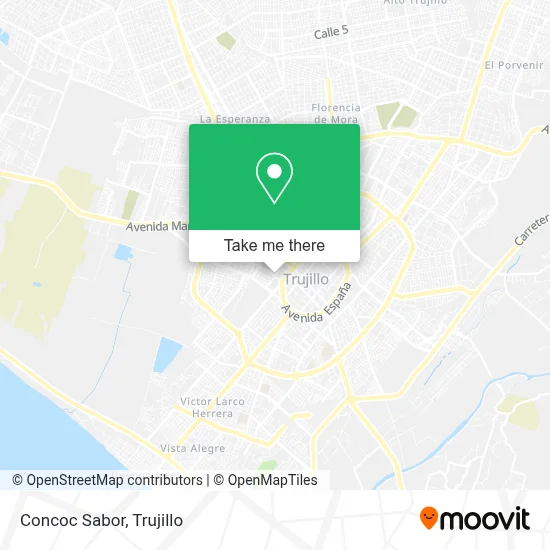 Concoc Sabor map