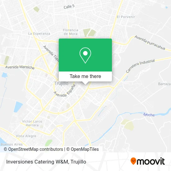 Inversiones Catering W&M map