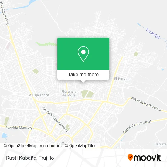 Rusti Kabaña map