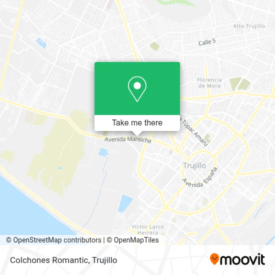 Colchones Romantic map