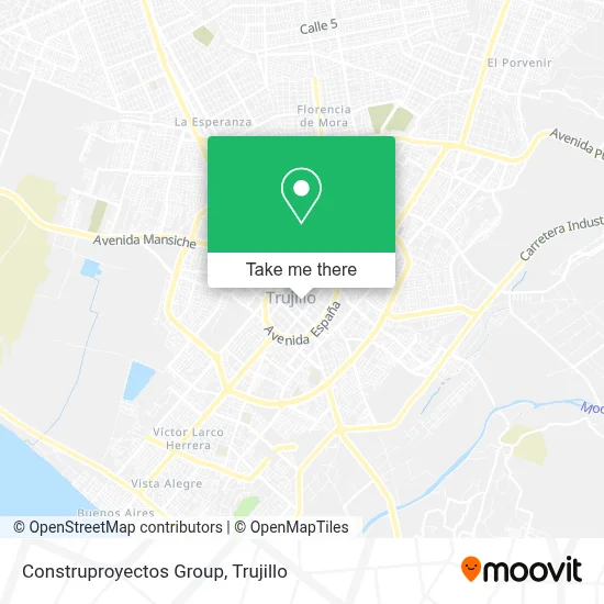 Construproyectos Group map