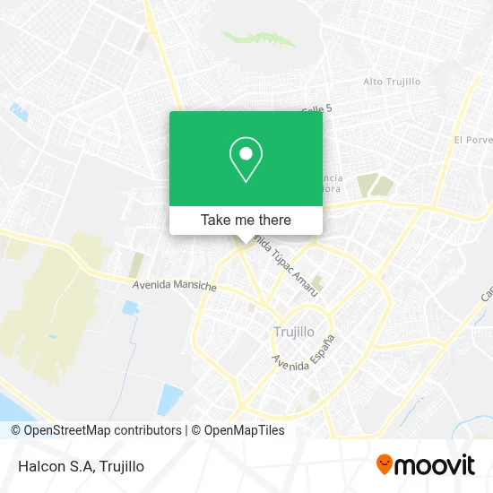 Halcon S.A map