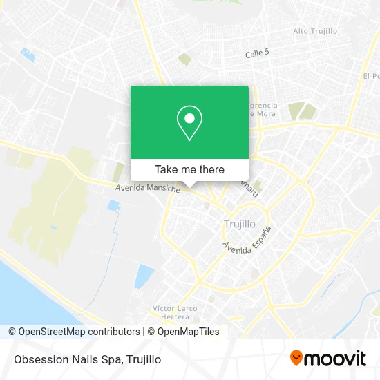 Obsession Nails Spa map