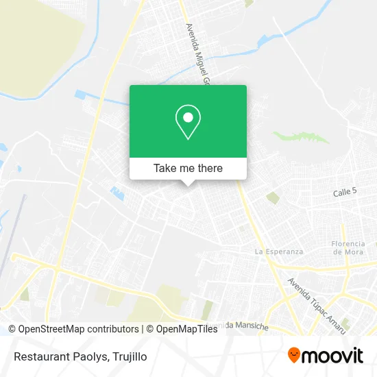 Restaurant Paolys map