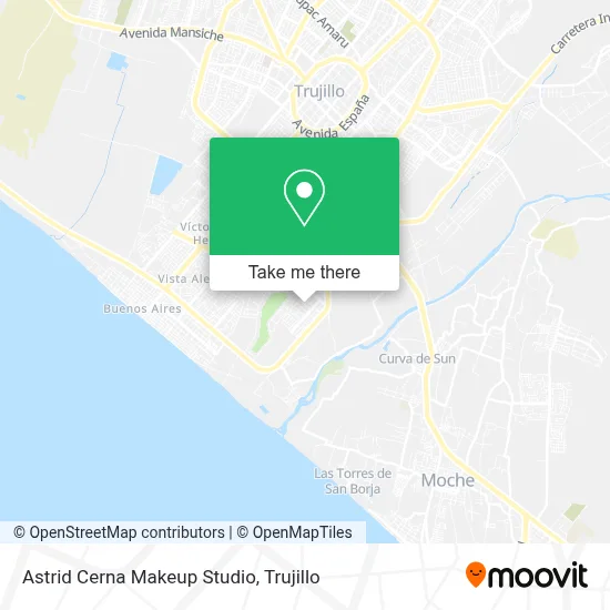 Astrid Cerna Makeup Studio map