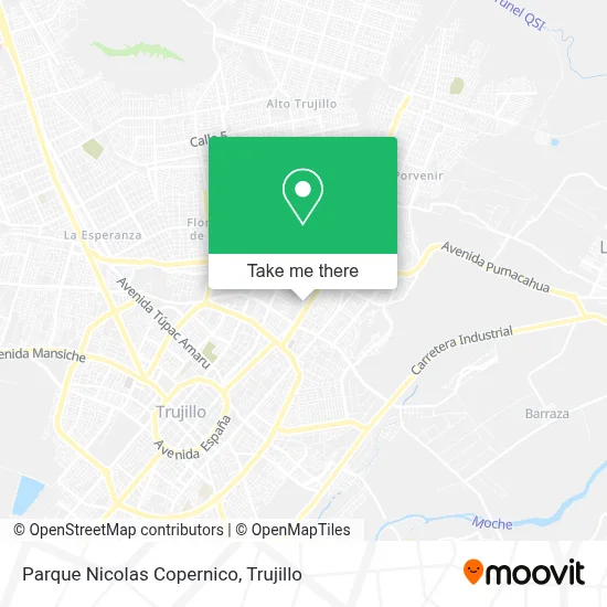 Parque Nicolas Copernico map