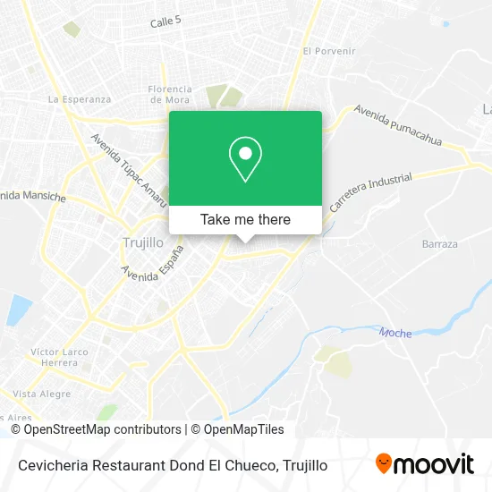 Cevicheria Restaurant Dond El Chueco map