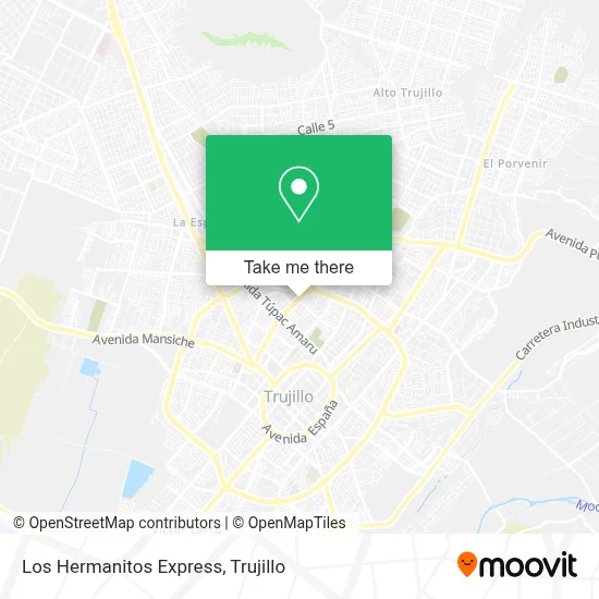 Los Hermanitos Express map