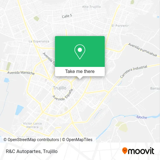 R&C Autopartes map