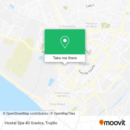 Hostal Spa 40 Grados map
