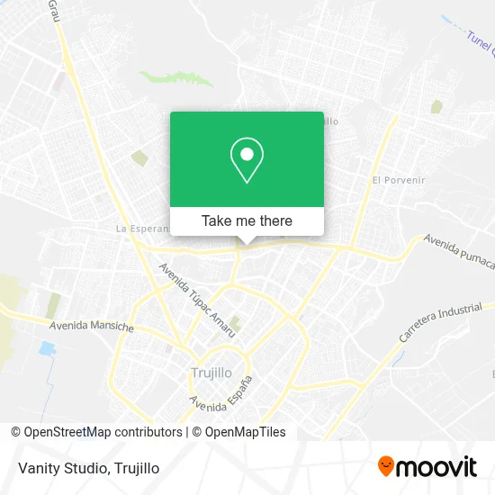 Vanity Studio map